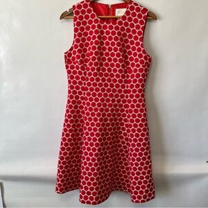 Kate Spade Cory Dress Red Polka Dot Fit & Flare